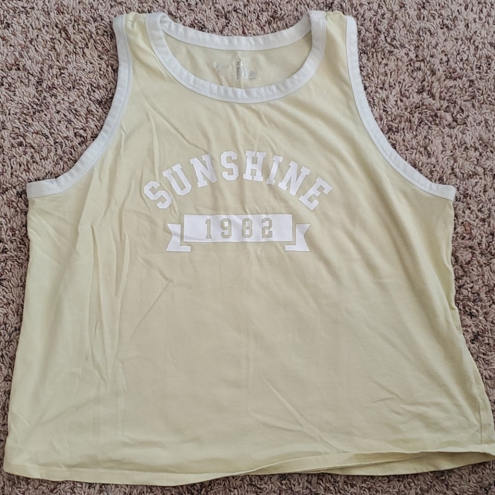 ⭐2/$12⭐ Sunshine tank top